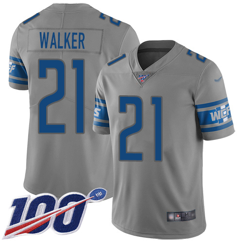 Detroit Lions Limited Gray Youth Tracy Walker Jersey NFL Football #21 100th Season Inverted Legend->women nfl jersey->Women Jersey